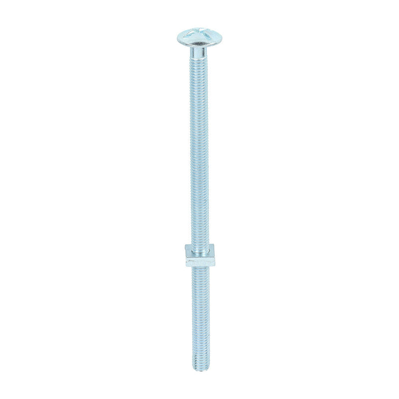Roofing Bolts with Square Nuts - Zinc - M8 x 160