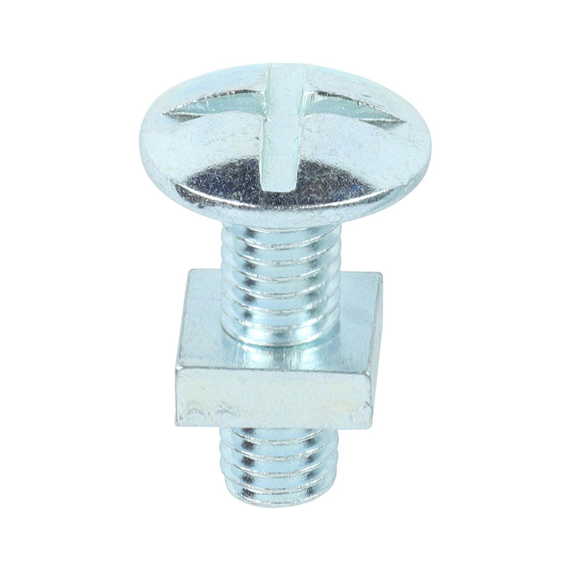 Roofing Bolts with Square Nuts - Zinc - M8 x 25