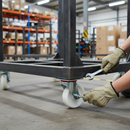 160mm Heavy Duty Swivel Plate Castor Nylon Wheel with Roller Bearing