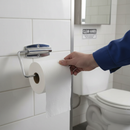 Premium Die Cast Toilet Roll Holder - Stainless Steel, Wall-Mounted with Fixings Included for Easy Installation