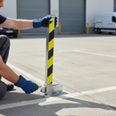Premium Removable Parking Post - Heavy Duty Lockable Bollard for Driveways with Corrosion Resistant Steel Construction