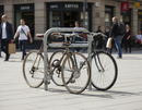 Premium Heavy Duty Reinforced Bike Stand with 50mm Galvanised Steel Construction - Ideal for Secure Locking