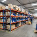 5x Heavy Duty Industrial Shelving - 2440mm High - 400kg Capacity - Steel - Blue & Orange