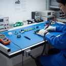 Premium ESD Antistatic Worktop Mat for Electronics Assembly and Repair Areas - Impact Protection and Static Dissipation