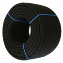 6mm Black Polypropylene 3-Strand Rope – Ultra-Strong, Weatherproof & Versatile (75m) – Best-Selling