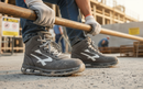 Premium Lightweight Safety Boot with Aluminium Toe Protection, Water-Repellant Leather Upper, and PU Sole for Industrial Work