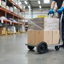 100mm Diameter Premium Elastic Rubber Tyred Wheel with Nylon Centre