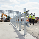 Premium Heavy Duty 1200mm RSJ Post for Crash Barriers - Galvanised Steel Construction with Pre-Drilled Design for Easy Installation