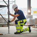 High-Performance Trousers With Kneepad Pockets - Hi-Vis Yellow/Dark Navy