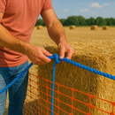 10mm Blue Polypropylene Draw Cord Rope 500m – Strong 3-Strand Twisted Cable Pulling Rope on Wooden Drum for Telecoms, Industrial, Agricultural & More