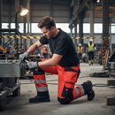Premium High-Visibility Professional Driver's Trousers with Inner Knee Pad Pockets and Expanding Back Pockets - Certified EN ISO 20471 Class 1