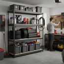 Premium Heavy Duty Garage Shelving - 2000mm High - 500kg Capacity - Grey