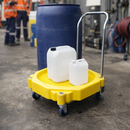 Bunded Drum Dolly with Handle – 725mm x 725mm x 990mm – Polyethylene – Industrial Use