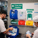 Kitchen First Aid Station – 1100mm x 735mm – Durable Plastic – Kitchen & Catering Use