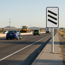 Professional Countdown Distance Marker Sign - 300 Yards, Three Color Options for Enhanced Road Safety