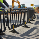 Premium Plastic Crowd Control Barrier - Durable, Lightweight, and Easy to Stack for Effective Crowd Management