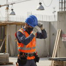 Premium Mid Peak Non-Vented Safety Helmet with Slip Ratchet Adjustment