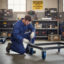 160mm Heavy Duty Braked Swivel Plate Castor with Nylon Centre Roller Bearing