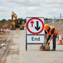 Premium Give Way Traffic Sign Set with End Plate and Frame for Safety Compliance