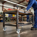 100mm Premium Braked Swivel Plate Castor Nylon Wheel