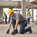 Premium Lightweight Work Trousers with Holster Pockets, Water-Repellent Ultimate Stretch Fabric and Reinforced Cordura for Durability