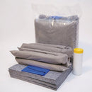Recycled cotton 40 litre universal spill kit with pads and socks (view 2)