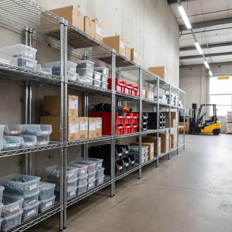 Premium Chrome Wire Shelving Unit - 2130mm High - 300kg Capacity