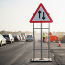 Premium Two-Way Traffic Sign Face 750mm Diameter - Quick Fit Design for Road Safety