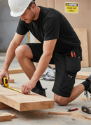 Premium Slim Fit Work Shorts with Stretch Material and Cordura Reinforcements for Enhanced Durability and Comfort