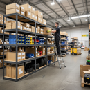 4x Heavy Duty Shelving - 2130mm High - 200/280kg Load Capacity - Grey