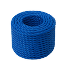 8mm Blue Polypropylene Drawcord Rope – 220m Coil, Heavy-Duty 3-Strand Twisted, Strong 960kg Break Strength, Rot-Proof, Floating, Ideal for Marine & DIY