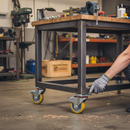 125mm Premium Braked Swivel Plate Castor with Polyurethane Wheels