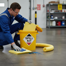 Premium Chemical Spill Kit - Yellow Plastic Drum - 60L Capacity