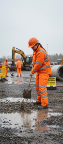 Premium High-Visibility Breathable Overtrousers with Fully Taped Seams and Retro-Reflective Tape for Water Resistance and Air Permeability