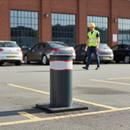 Premium Fixed Bollard with LED Light Crown - 600mm or 800mm Height Options for Secure Access Control