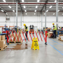 Premium Expanding Barrier System - Sturdy, Portable Solution for Temporary Area Closure