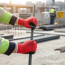 Premium Red/Black Nylon/Nitrile Dry Handling Gloves for Tough Tasks