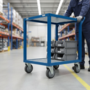 125mm Heavy Duty Swivel Plate Castor with Anti-Static Polyurethane Tyre