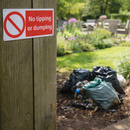 No Tipping or Dumping Safety Signs – 1mm Rigid Plastic – Indoor/Outdoor Use