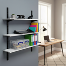 High-Performance Twin Slot Wall Mounted Shelving - 1000mm Wide - Melamine