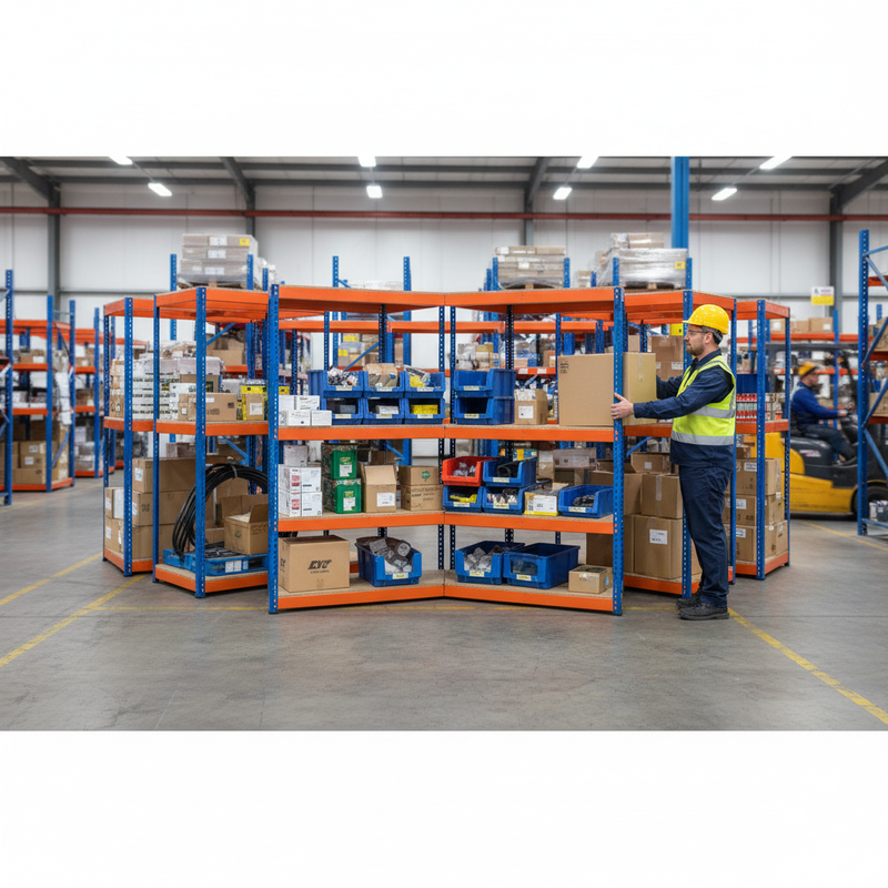 Premium Industrial Shelving - 1677mm High - 400kg Capacity - Chipboard Design