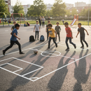 Premium Playground Marking for Football Pitch - Durable Thermoplastic for Interactive Play Areas