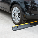 Premium Heavy Duty Car Wheel Stopper 1000mm Long with Three Fixing Points for Effective Parking Control