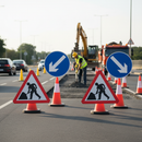 Premium Complete Cone Sign Package for Roadworks with Durable Scratch Resistant Signs and Tough PVC Backing