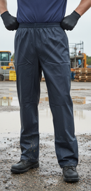 Premium Heavy Duty PU Coated Overtrousers with Elasticated Waist and Studded Ankles for Enhanced Comfort and Durability