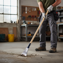Premium Heavy Duty Long Handled Scraper with 28-Inch Hardwood Handle for Efficient Tile and Debris Removal