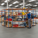 5x Heavy Duty Industrial Shelving - 2440mm High - 340kg Capacity - Chipboard