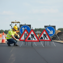 Professional Roll-Up Sign Package for Road Safety - Lite, Standard, and Plus Options Available