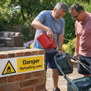 Refuelling Area Safety Signs – 1mm Rigid Plastic & Vinyl – Indoor/Outdoor