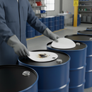 Premium Oil and Fuel Absorbent Drum Topper Pads - Poly Pack of 5